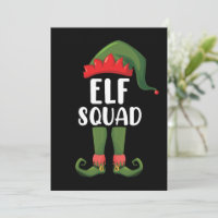 Família Engraçada Elf Esquadrão de Natal