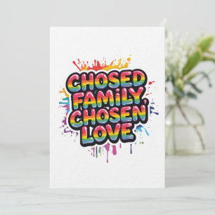 Convites Família Escolhida Amor Escolhido – Orgulho LGBTQ+
