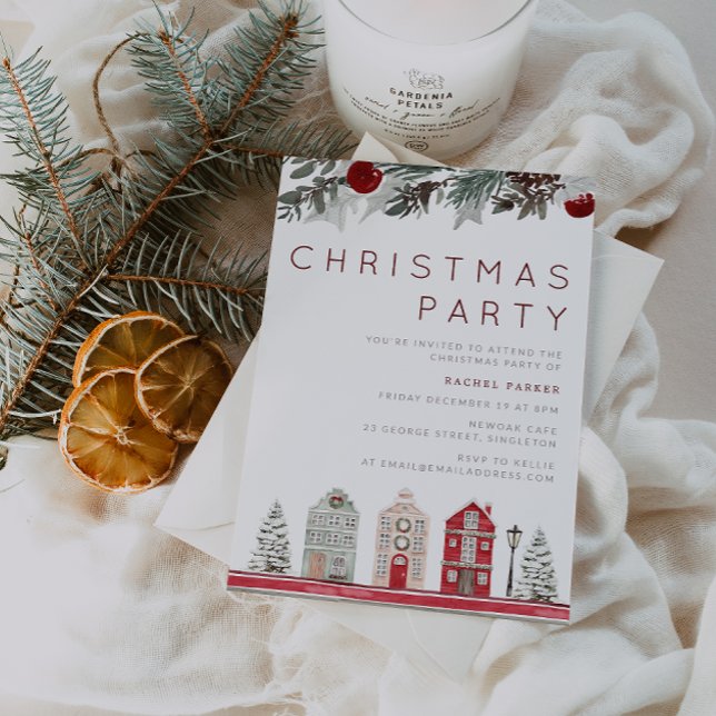 Convites Família Moderna ou Festa de Natal do Office (Criador carregado)