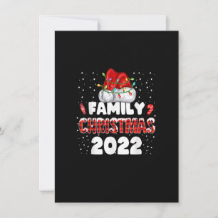 Convites Família Plaid Natal 2022 Luzes de Papai Noel Combi