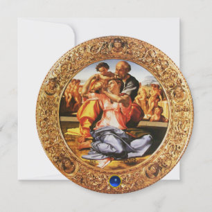 Convites FAMÍLIA SANTA, NATAL, GEM Azul