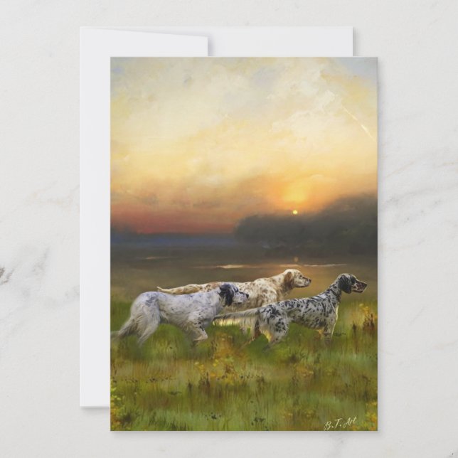 Convites Família Setters (Frente)