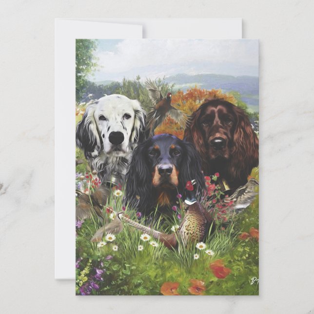 Convites Família Setters (Frente)