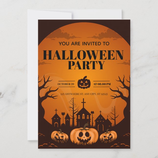 Convites Family Costume Party Invite | Fun & Editable Card (Frente)