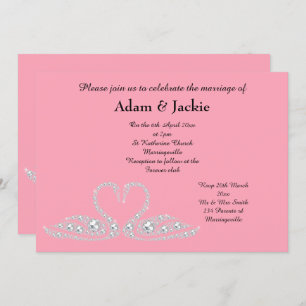 CONVITES FAMINGO PINK SUAN ELEGANT WEDDING