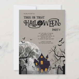 Convites Fantasia de Halloween para Crianças de Truque ou T