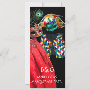 CONVITES FANTASIA DE HARLEQUIM NO CARNAVAL MÁSCARA DE FESTA