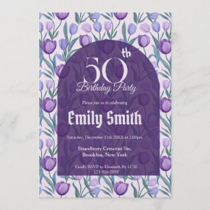Convites Fantasia de Tulipa Boho para Aniversário ao Ar Liv