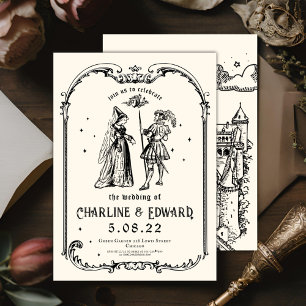 Convites Fantasia Engrenando Arte Medieval Weding