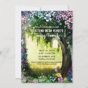 Convites Fantasia Floresta Encantada Prom