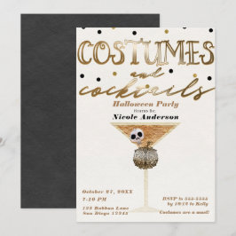 Convites Fantasias & Coquetéis Festa de Halloween Elegante