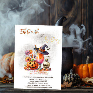 Convites Fantasias de Abóbora & Coquetel de Halloween