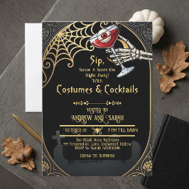 Convites Fantasias de Halloween para Adultos e Coquetéis Ar
