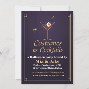 Convites Fantasias e Coquetéis de Halloween Eyeball Martini