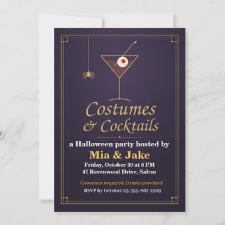 Convites Fantasias e Coquetéis de Halloween Eyeball Martini