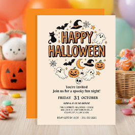 Convites Fantasma Bonita e Festa de Halloween de Pumpkin