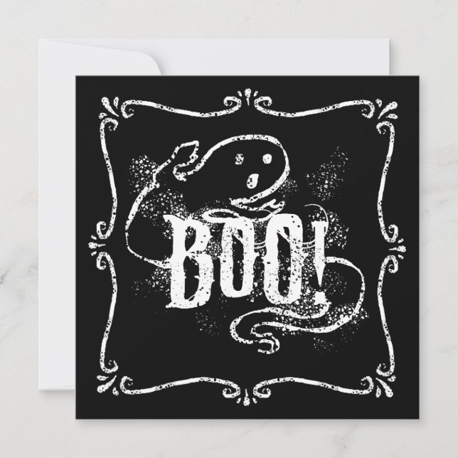 Convites Fantasma Boo (Frente)