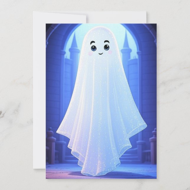 Convites Fantasma Boo AI (Frente)