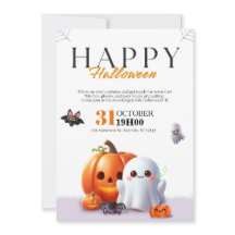 Fantasma de Halloween Laranja Abóbora Aranha Fofo