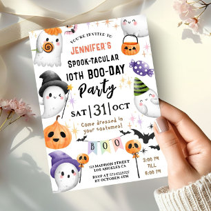 Convites Fantasma Ghost Spooktacular do Halloween 10º Anive