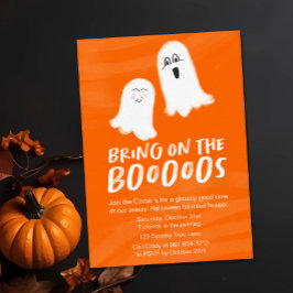 Convites Fantasmas bonitos "Tragam os Boos" Halloween