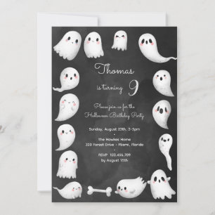 Convites Fantasmas de Halloween assustam festa de aniversár