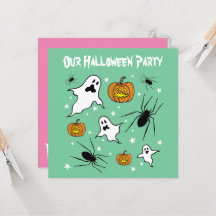 Fantasmas do Halloween, Pumpkins e aranha personal