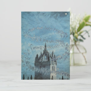 Convites Fantasmas Voando em Torno de uma Torre de Igreja H