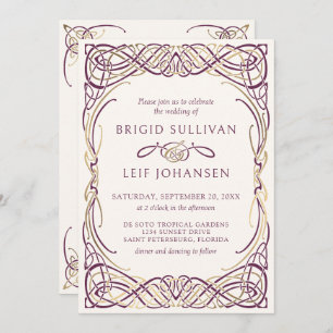 Convites Fantasy Celtic Medieval Weditation