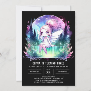 Convites Fantasy Fairy Birthday