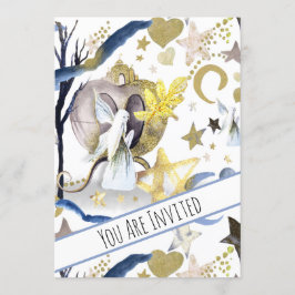 Convites *~* Fantasy Fairy Chá de fraldas Convide Lua