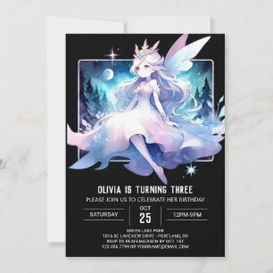 Convites Fantasy Happy Fairy Birthday