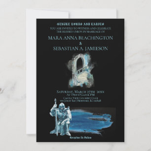 Convites *~* Fantasy Medieval Knight Castle Stairs Casament