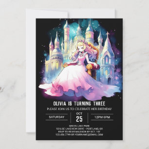 Convites Fantasy Princess Birthday