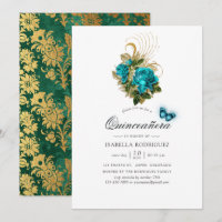 Fantasy Turquoise e Quinceañera Dourada
