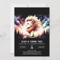 Fantasy Whimsy Lion Birthday