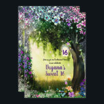 Convites Fantasy Woodland Encantada Floresta Brilhante Doce<br><div class="desc">Personalizar para qualquer evento.</div>