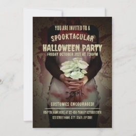 Convites Farda de empregada doméstica sangrenta. Festa de H