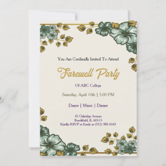 Convites Farewell Invitation Template Goodbye Party Invitat