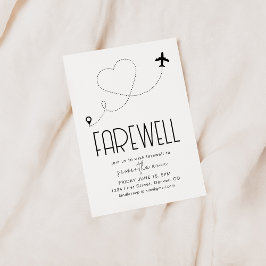 Convites Farewell Moving Retirement Party Convide com Avião