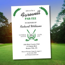 Farewell Retirement Golf Club Wreath Themed Party