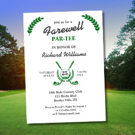 Convites Farewell Retirement Golf Club Wreath Themed Party