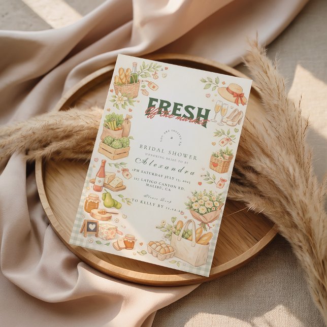 Convites Farm Fresh Market Bridal Shower (Criador carregado)