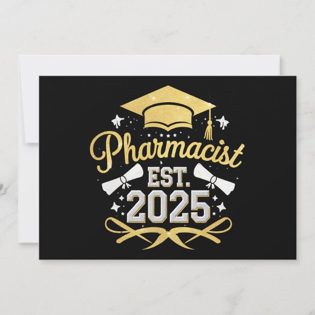 Convites Farmacêutico Est 2025 Formatura em Farmácia (Frente)