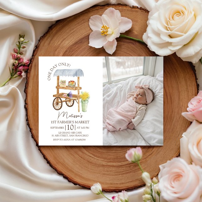 Convites Farmer’s Market Photo Invitation (Criador carregado)