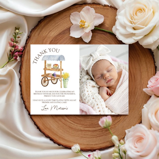 Convites Farmer’s Market Photo Thank You (Criador carregado)