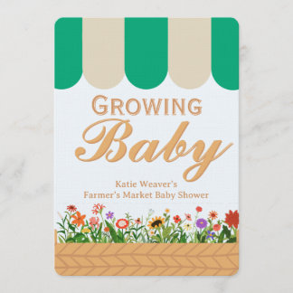 Convites Farmers Market Baby Shower - Gender Neutral 