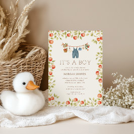 Convites Farmhouse Baby Clothesline Baby Shower