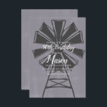 Convites Farmhouse Windmill Rustic 50th Birthday<br><div class="desc">Compre adorável um dos tipos de convites projetado pela Dream Big Digital Design</div>