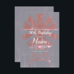 Convites Farmhouse Windmill Rustic 50th Birthday<br><div class="desc">Chá de panela de Ilustração Desenhado Mão-de-Estar ou Estoque de Casamentos</div>